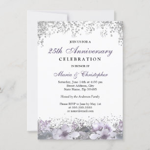 Invitación de aniversario de bodas de 50 años con