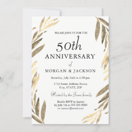 Invitación de aniversario de bodas de 50 años Coro