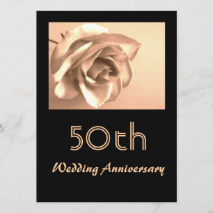 Invitación de aniversario de bodas de 50 años Eleg