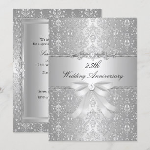 Invitación de aniversario de bodas de Damasco 25
