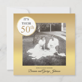 Invitación de aniversario de bodas de oro 50 años