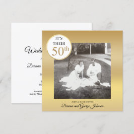 Invitación de aniversario de bodas de oro 50 años 