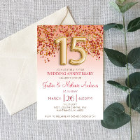 Invitación de aniversario de bodas de oro burdeos