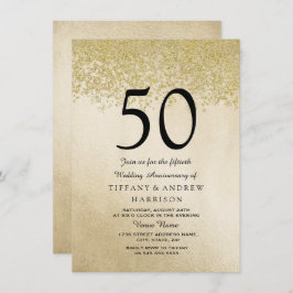 Invitación de aniversario de bodas de oro número 5