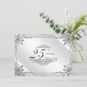 Invitación de aniversario de bodas número 25 de Fl
