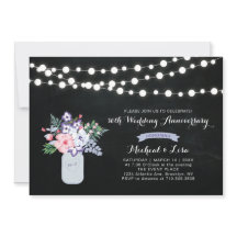 Invitación de aniversario de bodas número 30 en pi