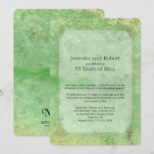 Invitación de Aniversario de Bodas número 35 de Ja