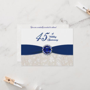Invitación de Aniversario de Bodas número 45 de Da