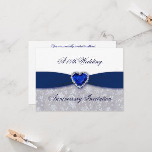 Invitación de Aniversario de Bodas número 45 de Da