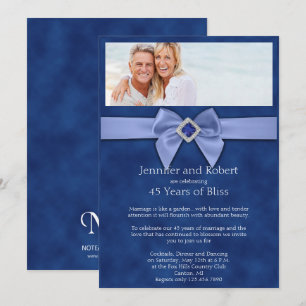 Invitación de Aniversario de Bodas número 45 de Za