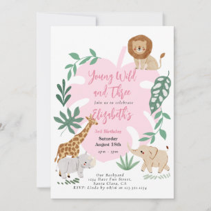 Invitación De Aniversario De Jóvenes Silvestres Y