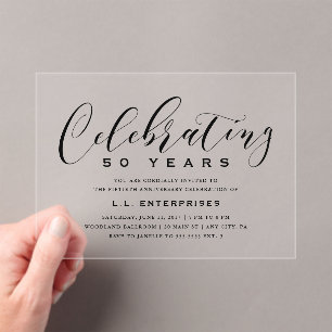Invitación de Aniversario de Negocios