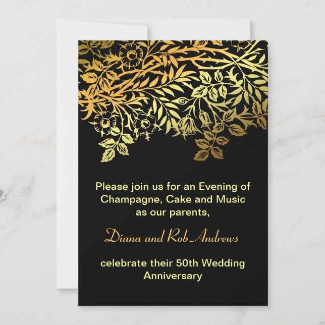 invitación de aniversario de oro (Anverso)