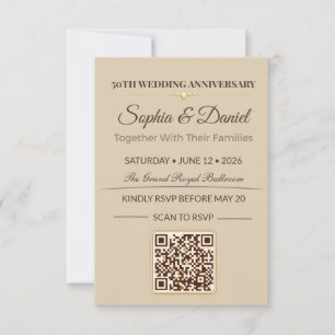 Invitación de Aniversario de Oro Gala de Amor El