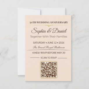 Invitación de Aniversario de Oro Gala de Amor El