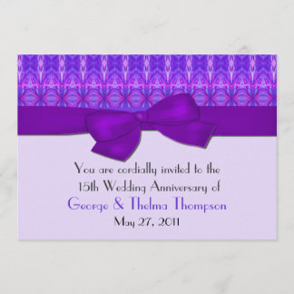 Invitación de Aniversario Morada Formal