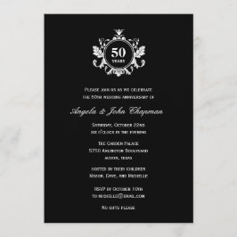 Invitación de aniversario o cumpleaños Floral Char