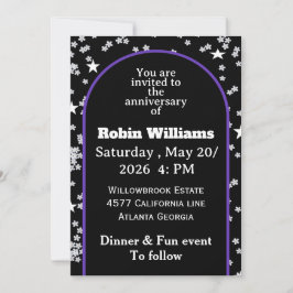 Invitación de aniversario personalizable | Editabl