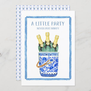 Invitación de Año Nuevo a Chinoiserie Wine Bucket