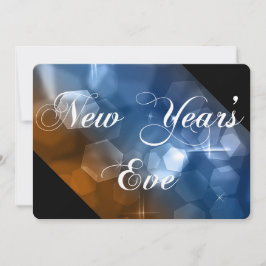 Invitación de Año Nuevo combina colores Bokeh 1