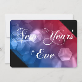 Invitación de Año Nuevo combina colores Bokeh 2