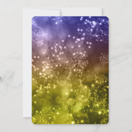 Invitación de Año Nuevo combina colores Bokeh 9