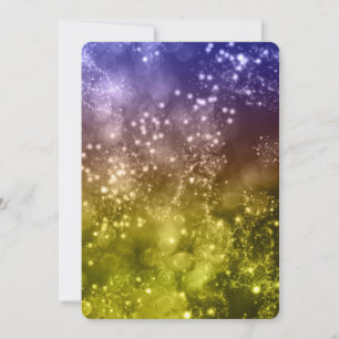 Invitación de Año Nuevo combina colores Bokeh 9