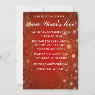 Invitación de Año Nuevo maravilloso, asombroso, ro
