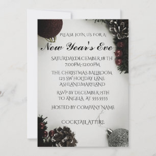 Invitación de Año Nuevo maravilloso, asombroso, ro