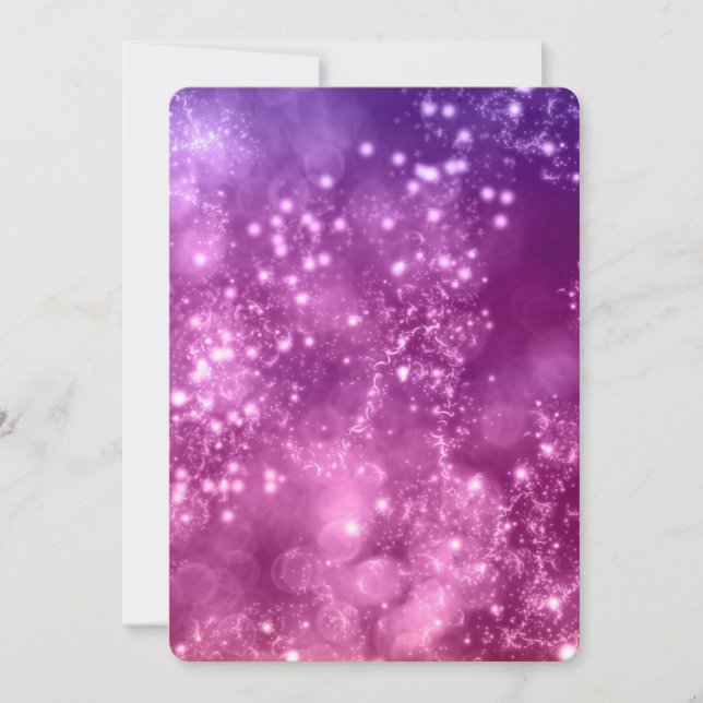 Invitación de Año Nuevo Mezcla de colores Bokeh 6 (Anverso)