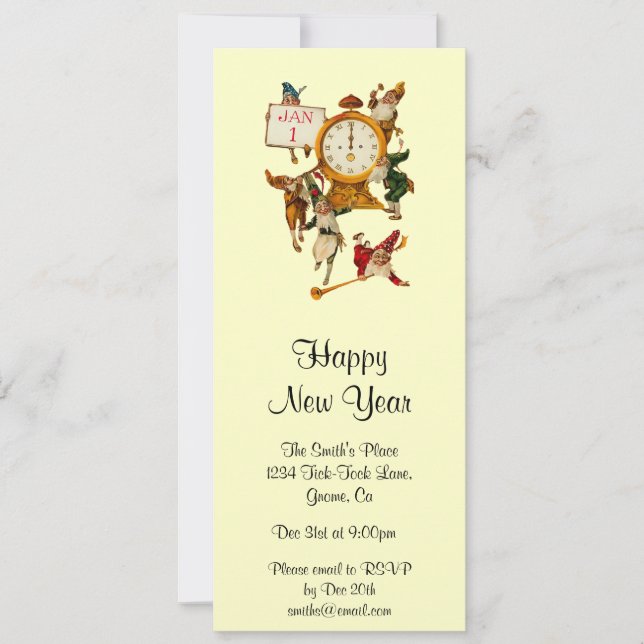 Invitación de Año Nuevo Viejo (Anverso)