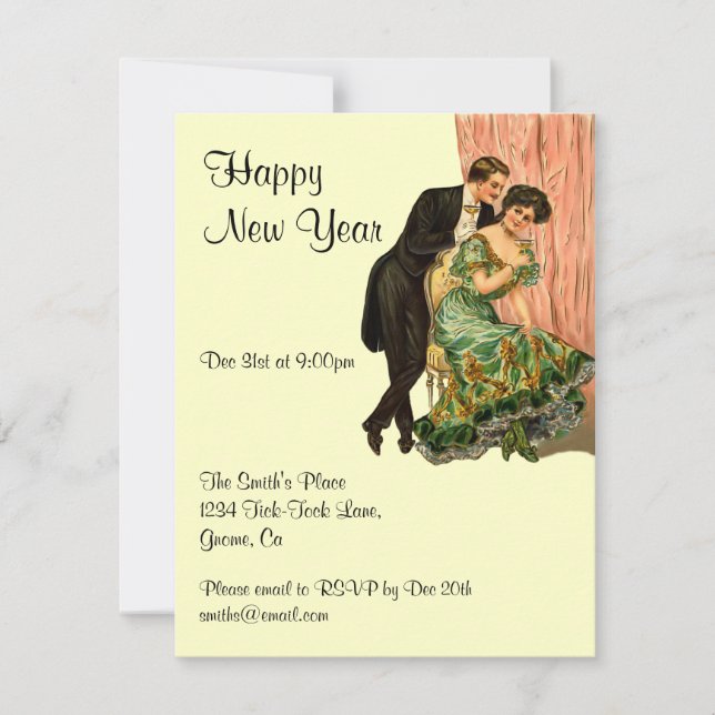Invitación de Año Nuevo Viejo (Anverso)