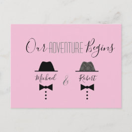 Invitación de Anuncio de Boda Gay