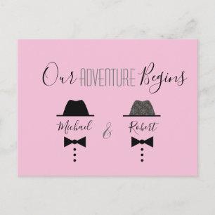 Invitación de Anuncio de Boda Gay