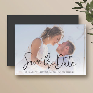 Invitación de anuncio de fecha de boda con imán de