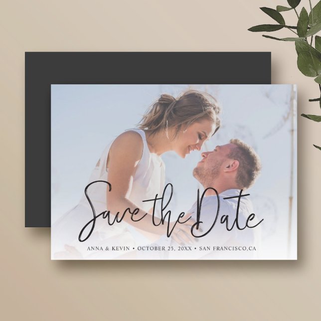 Invitación de anuncio de fecha de boda con imán de (Subido por el creador)