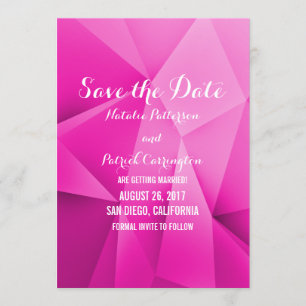 Invitación de anuncio de fecha de boda en tonos de