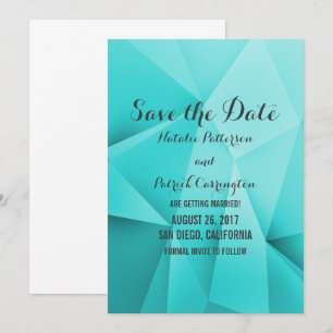 Invitación de anuncio de fecha de boda en tonos de