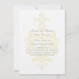 Invitación de anuncio de fecha de boda sutil en da