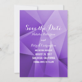 Invitación de anuncio de fecha de bodas en tonos d