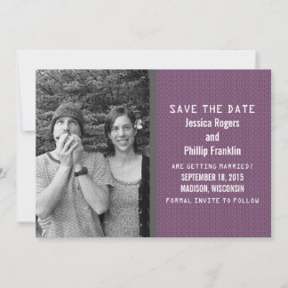 Invitación de anuncio de fecha de guardado de foto