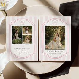 Invitación de Anuncio de Fiesta de Graduación de F