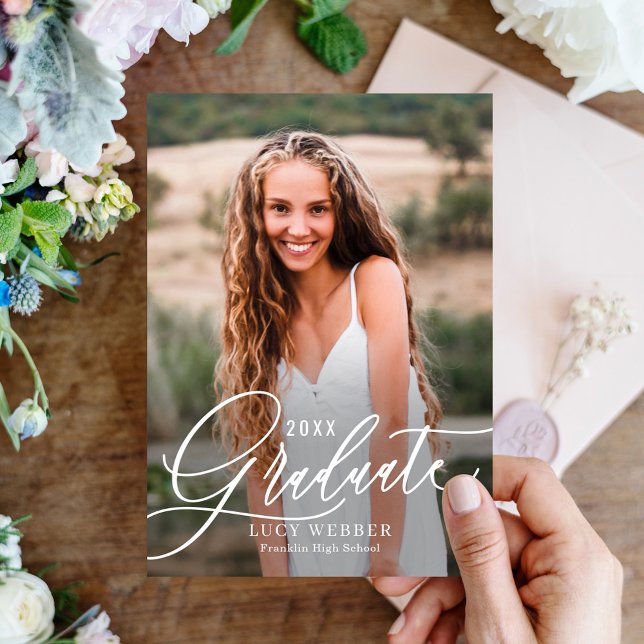 Invitación de Anuncio de Graduación Finamente Dise (Subido por el creador)