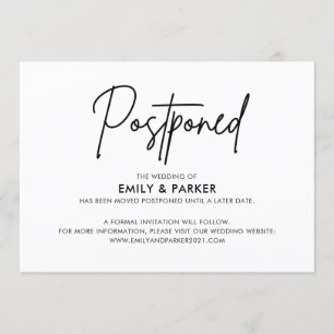 Invitación de aplazamiento