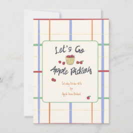 Invitación de Apple Picking Party