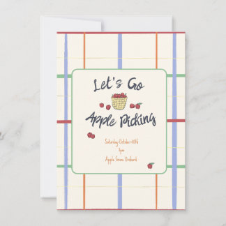 Invitación de Apple Picking Party