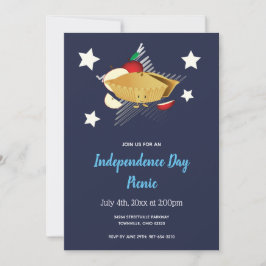 Invitación de Apple Pie del 4 de Julio Personaliza