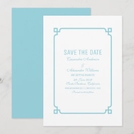 Invitación de Aqua Paradise Deco Chic para guardar