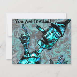 Invitación de Aquamarine Tin Man