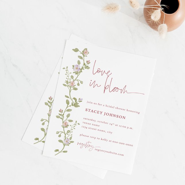Invitación de Aquarela Floral para Despedida de So (Subido por el creador)